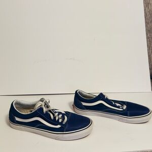 Vans Navy‎ and White Athletic Sneakers